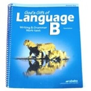 Abeka God's Gift of Language B Writing and Grammar Worktext Spiral Bound